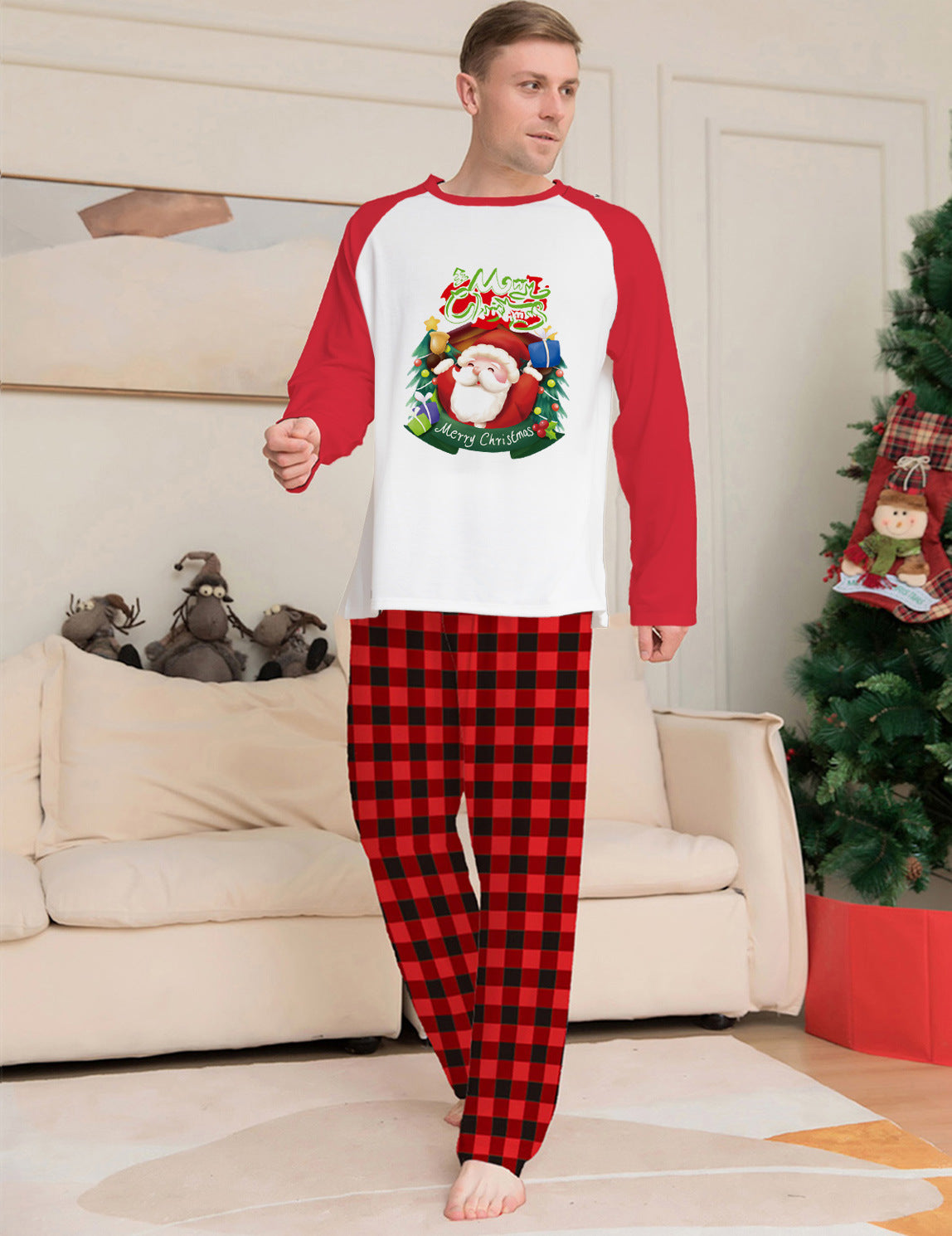 Magnifiques pyjamas de Noël pour toute la famille même pour le chien de 6 mois à 4 XL