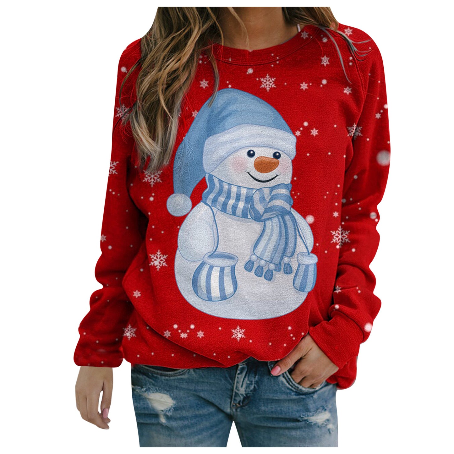 Kerstsweatshirt voor dames 5 modellen van S tot 3 XL