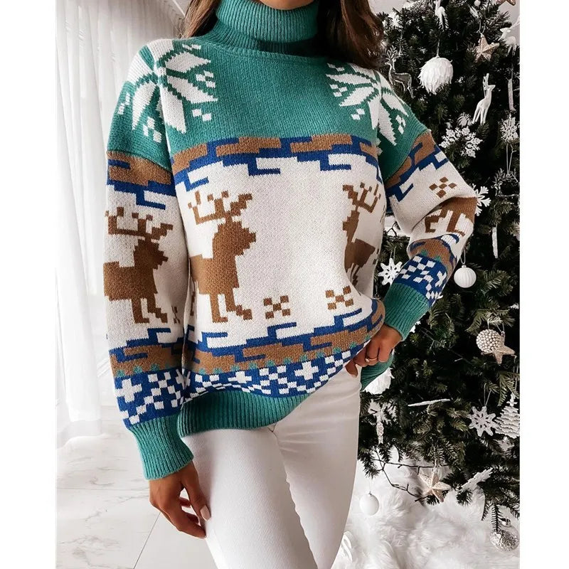 Kersttrui voor dames "PIXEL" 3 kleuren van S t/m XL