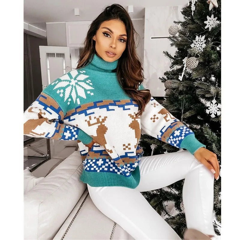 Kersttrui voor dames "PIXEL" 3 kleuren van S t/m XL