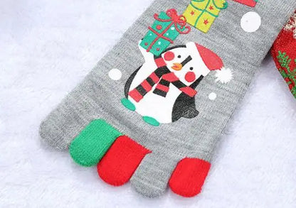 Chaussette de Noël "5 doigts" 6 modèles, taille unique, boite cadeau=========