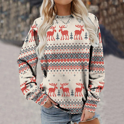 Kerstsweatshirt voor dames 5 modellen van S tot 8Xl (speciale grote maten) 