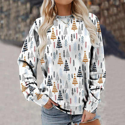 Kerstsweatshirt voor dames 5 modellen van S tot 8Xl (speciale grote maten) 