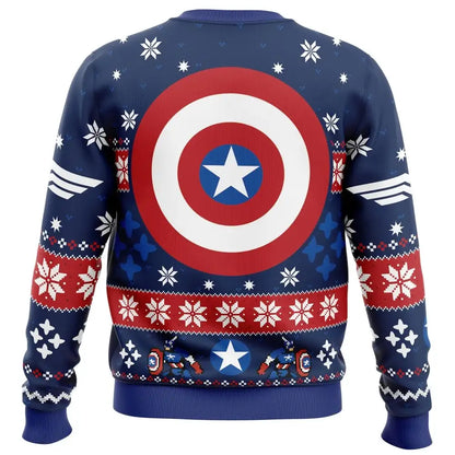 Pull de Noël homme "Captain America" 2 modèles, de S à 5 XL