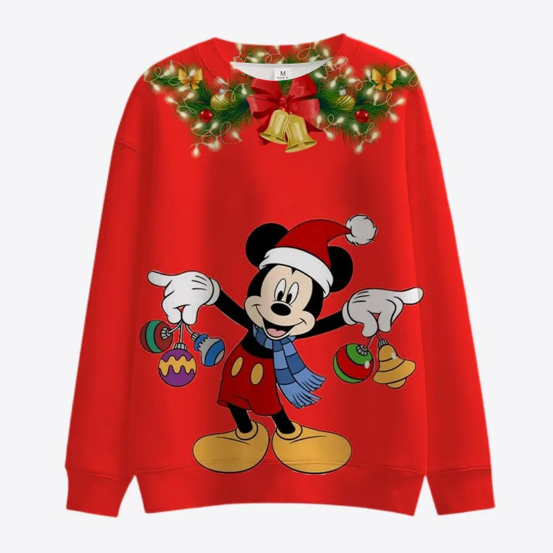 Damessweater "Mickey en zijn vrienden" 6 modellen van XXS tot 3XL