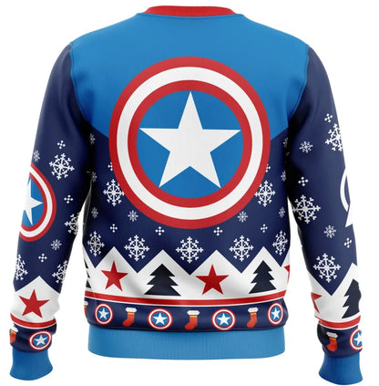 Pull de Noël homme "Captain America" 2 modèles, de S à 5 XL